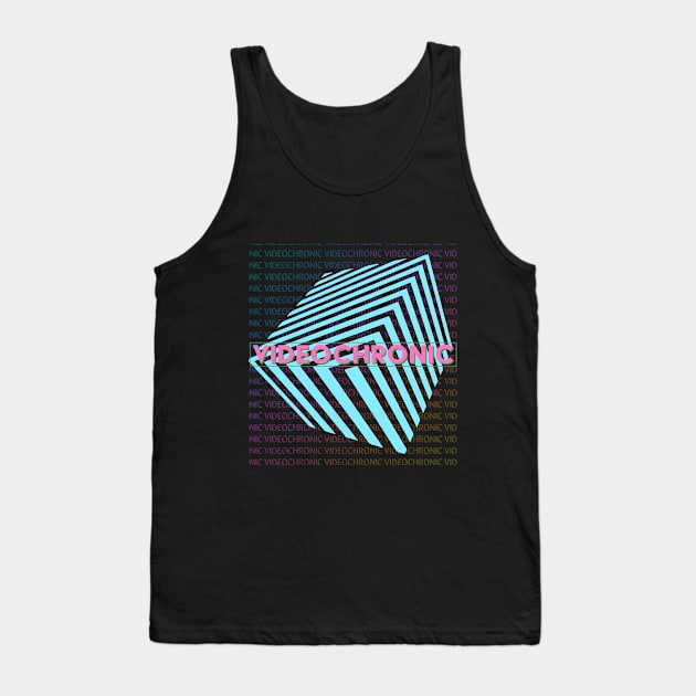 VIDEOCHRONIC Neon Retro Logo Tank Top by Videodrew